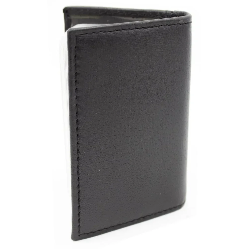 Men Genuine Leather Bifold Credit Card Holder with RFID Blocking
